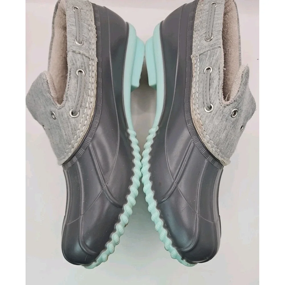 MAGELLAN Outdoor Gray Slip-on Rain Garden Shoes Womens Sz 9 Duck Charming   #407